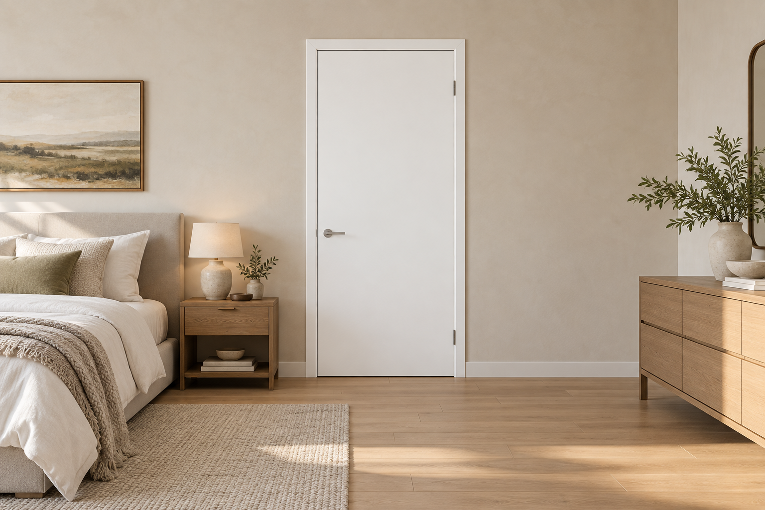 Visualisasi pintu di kamar